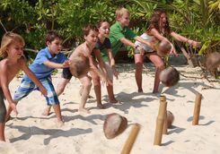 Coconut bowling