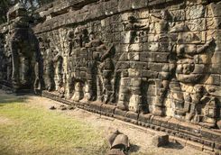 Elephant carvings at Angkor Thom