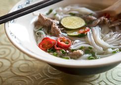 Vietnamese pho dish
