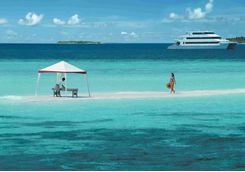 Deserted sandbank