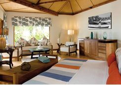 double bedroom at Denis Island