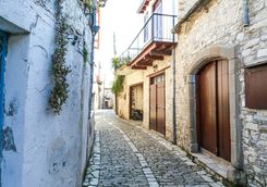Cobbled Street in Cyprus
