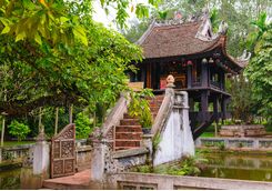 one pillar pagoda