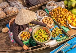 fruit floating market