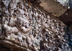 wat phou stone carvings