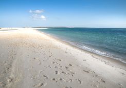 Empty beach in Bazaruto
