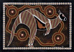 kangaroo aboriginal art