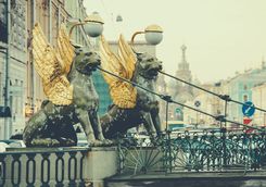 St Petersburg lion