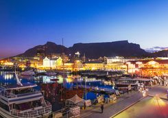 cape town port at night