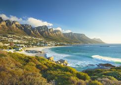 the beach in Cape Town