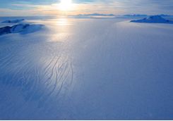 approaching the ice runway
