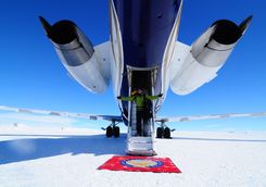 arrival in Antarctica