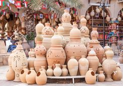Market Nizwa terracotta pots