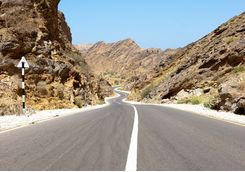 Hajar mountain road