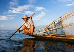Fisherman on Lake Inle