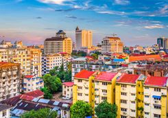 Yangon cityscape