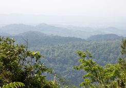 View across the mountains