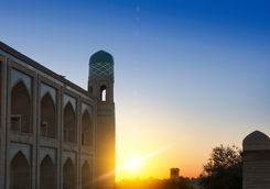 sunset at Khiva
