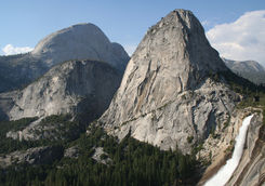 Half dome Nevada falls