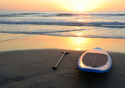 Paddleboard at sunset