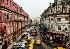 The busy streets of Kolkata