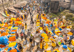 Kolkata flower market