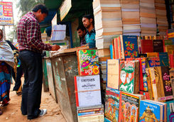 Vendour on College street Kolkata