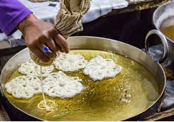Making jalebis