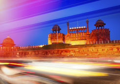 The Red Fort, Delhi at night