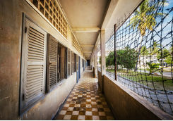 Tuol Sleng Genocide Museum in Phnom Penh, Cambodia