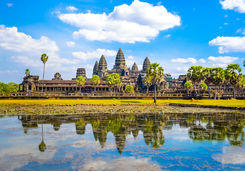 Morning blue sky Angkor Wat, Cambodia