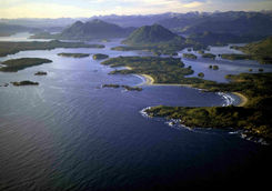Aerial shot of Wickaninnish