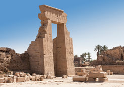 The entrance to Dendera Temple