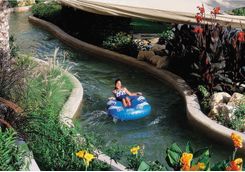 Pool slide at Barr Al Jissah hotel