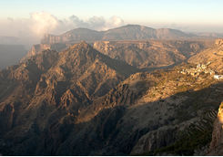 Hajar mountain plateau
