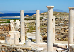 Temple ruins in Delos