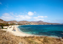 Sandy beach in Mykonos