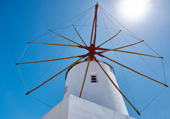 Windmill in Santorini