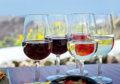 Wine tasting in Santorini