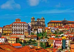 Colourful city of Porto
