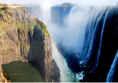 Rainbow over Victoria Falls