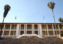 parliament in windhoek close up