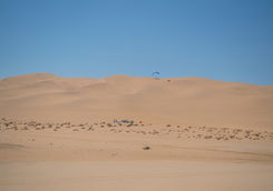 parachute in dunes