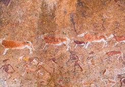 bushmen rock paintings