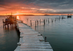 sunset river