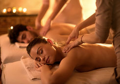 Couple treatment in a spa