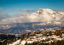 Aerial view of Megeve