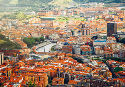 Aerial view of Bilbao