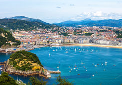 Aerial view San Sebastian