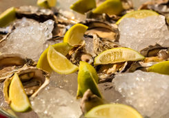 Oyster with lemon